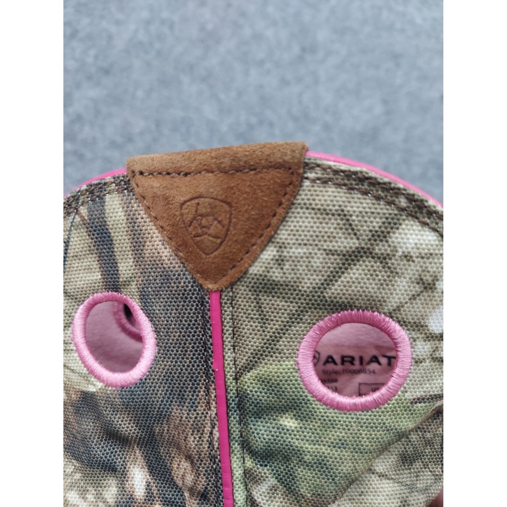 ARIAT Fatbaby Western Boots Womens 8.5B Brown Camo Pink Roper Cowgirl Festival - Picture 12 of 14